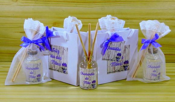 Lembrancinha do Dia das Mães Mini Aromatizante na Sacolinha