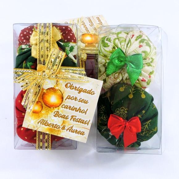 Lembrancinha Dois Sachês Perfumados Caixinha de Natal Aroma