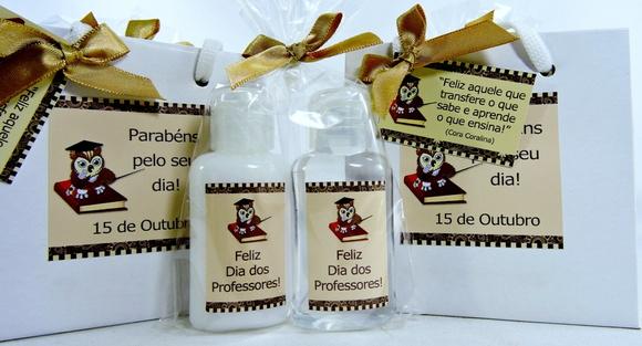 Lembrancinha Hidratante & Álcool Gel Dia dos Professores