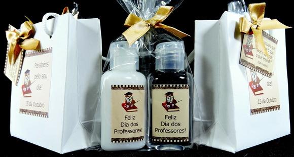 Lembrancinha Hidratante & Álcool Gel Dia dos Professores