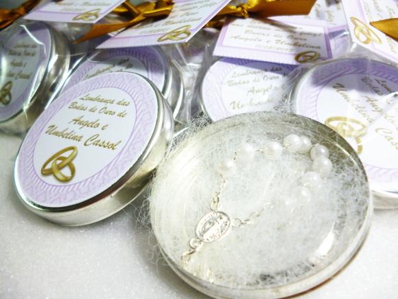 Lembrancinha Latinha Bodas de Ouro