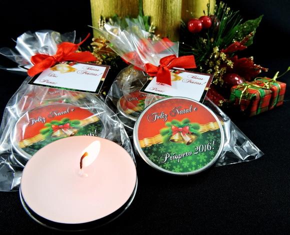 Lembrancinha Latinha Vela Natal Amigo Secreto Oculto Brinde