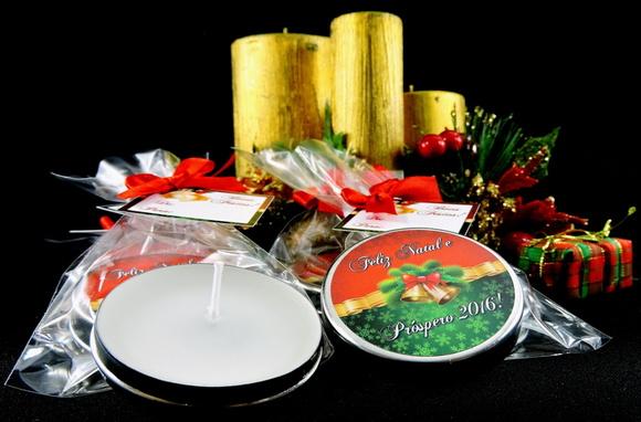 Lembrancinha Latinha Vela Natal Amigo Secreto Oculto Brinde