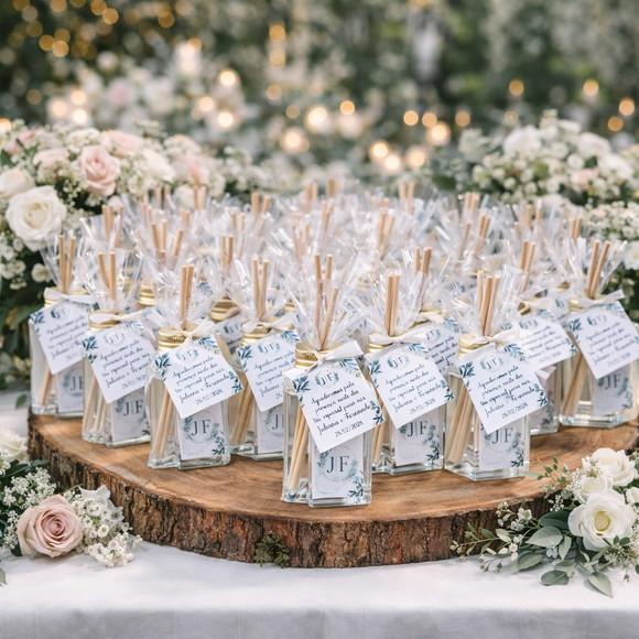 Lembrancinha Luxo Casamento Aromatizador 40ml Personalizado