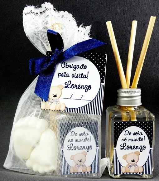 Lembrancinha Maternidade Mini Aromatizador e Par de Pézinho