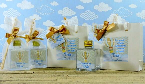 Lembrancinha Maternidade Mini Aromatizante Ursinho Baloeiro