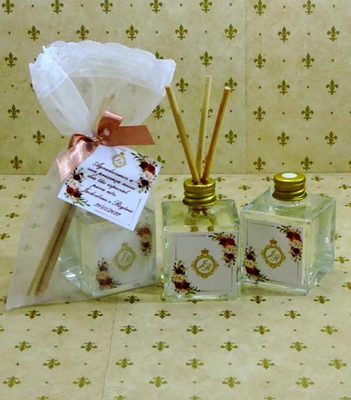 Lembrancinha Mini Aromatizante Difusor Cubo Vareta Casamento