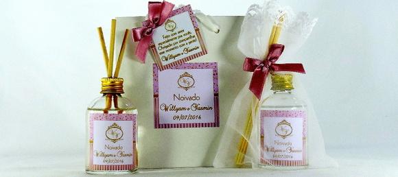 Lembrancinha Mini Aromatizante Noivado Casamento