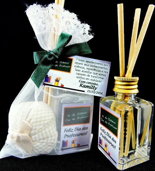 Lembrancinha Mini Aromatizante e Sachê Professora