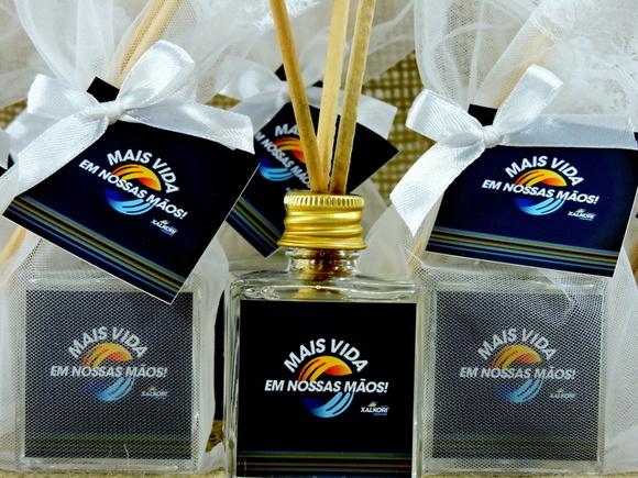Lembrancinha Mini Difusor Cubo 50 ml Corporativo