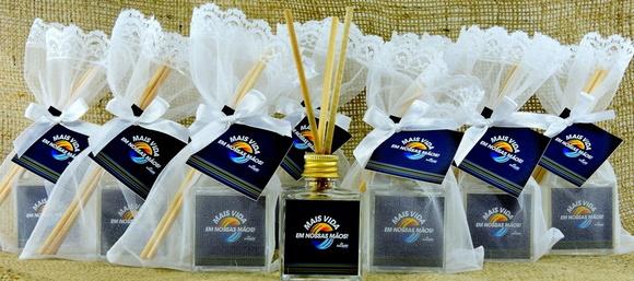 Lembrancinha Mini Difusor Cubo 50 ml Corporativo