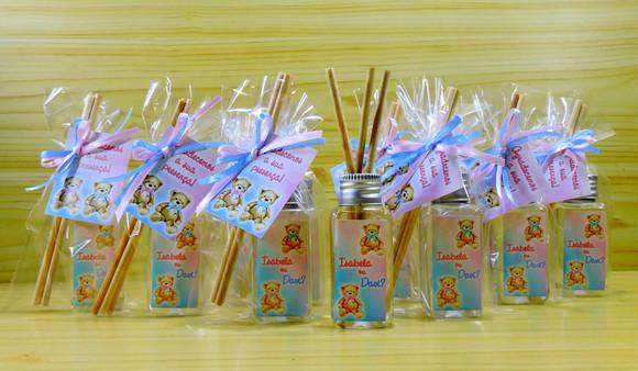 Lembrancinha Mini Difusor de Chá de Revelação Aromatizante