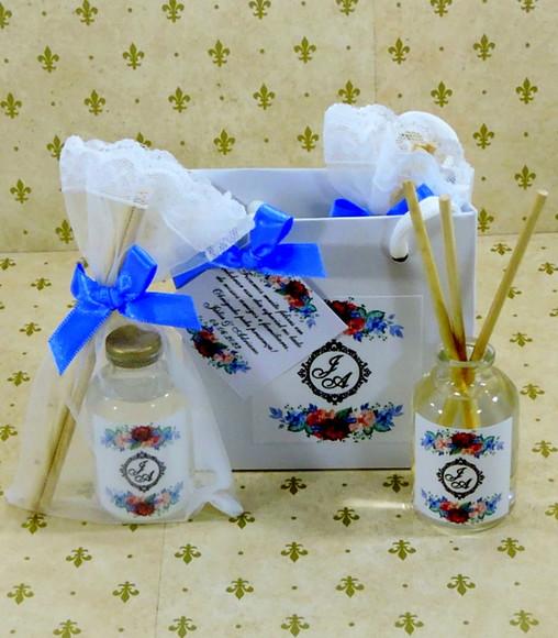 Lembrancinha Mini Difusor na Sacolinha Casamento Debutante