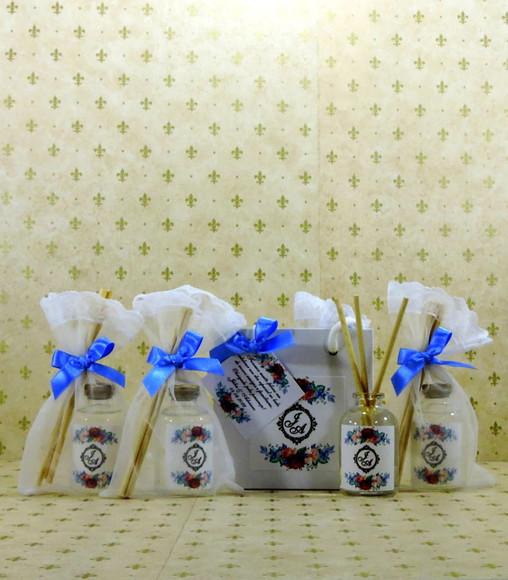 Lembrancinha Mini Difusor na Sacolinha Casamento Debutante
