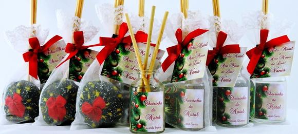 Lembrancinha Mini Difusor Sachê Natal Amigo Oculto Secreto
