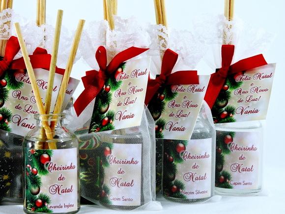 Lembrancinha Mini Difusor Sachê Natal Amigo Oculto Secreto