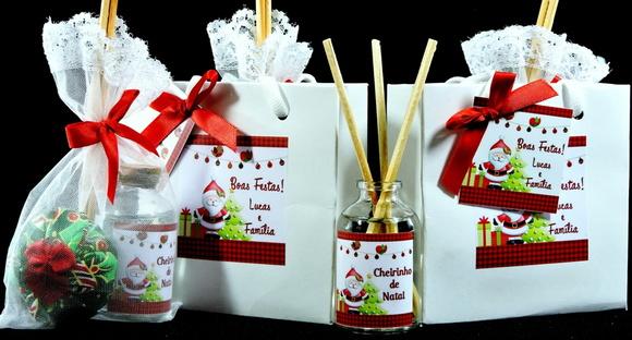 Lembrancinha Mini Difusor Sacolinha Natal Amigo Secreto