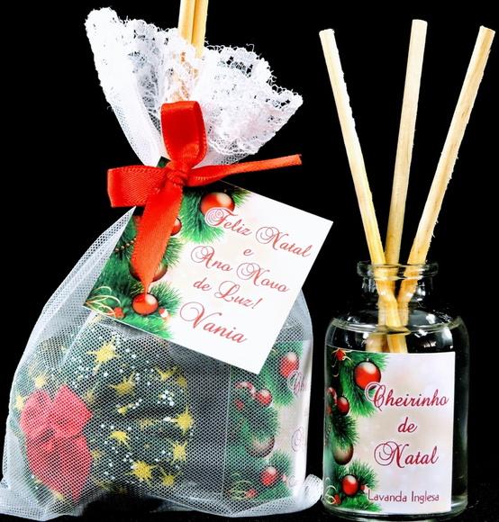 Lembrancinha Mini Difusor Sachê Natal Amigo Oculto Secreto