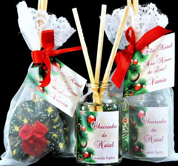 Lembrancinha Mini Difusor Sachê Natal Amigo Oculto Secreto
