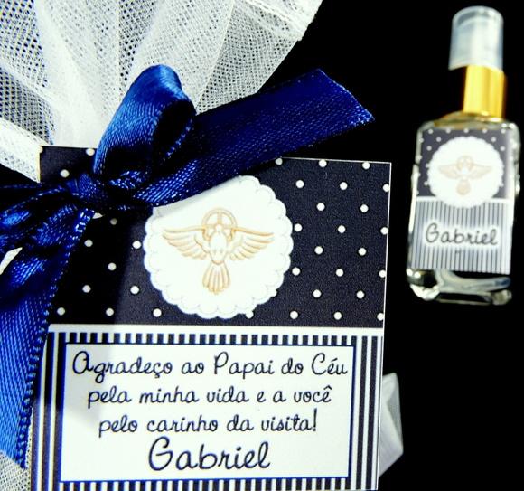 Lembrancinha Mini Home Spray Nascimento Sachê Aroma Organza
