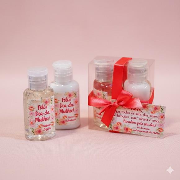 Lembrancinha Mini Kit Higiene Dia da Mulher Brinde
