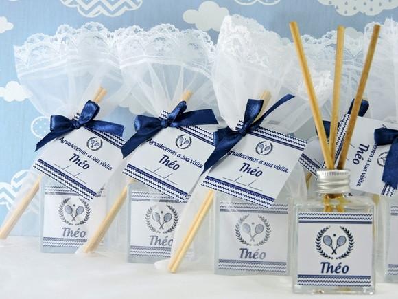 Lembrancinha Nascimento Aromatizador Difusor Varetas Azul