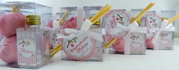 Lembrancinha Nascimento Mini Aromatizador Sachês Passarinhos
