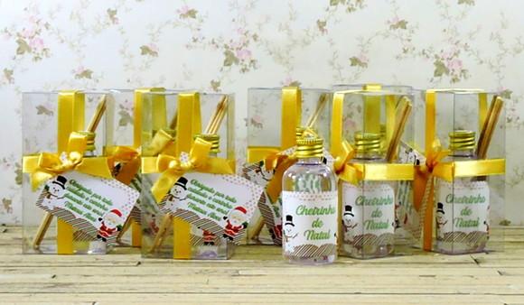 Lembrancinha Natal Mini Aromatizador Ambiente Vareta Difusor