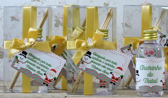Lembrancinha Natal Mini Aromatizador Ambiente Vareta Difusor