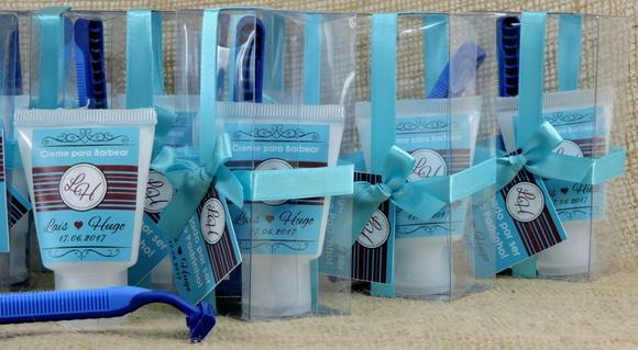 Lembrancinha para Padrinhos Kit de Barbear