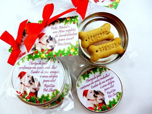 Lembrancinha Pet Natal Cachorrinho Noel Brinde Personalizado