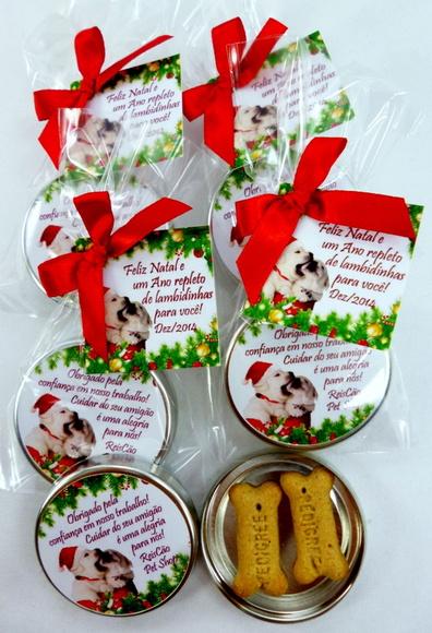 Lembrancinha Pet Natal Cachorrinho Noel Brinde Personalizado