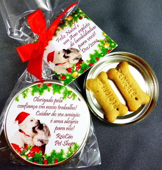 Lembrancinha Pet Natal Cachorrinho Noel Brinde Personalizado
