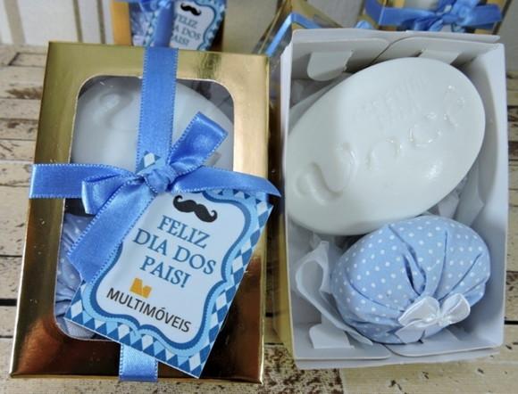 Lembrancinha Sabonete e Sachê na Caixa Dia dos Pais