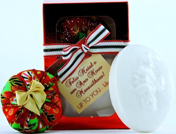 Lembrancinha Sabonete Sachê Caixa Natal