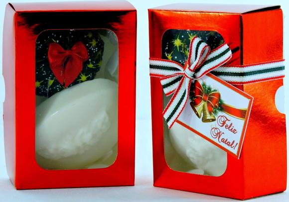 Lembrancinha Sabonete Sachê Caixa Natal Amigo Secreto Oculto