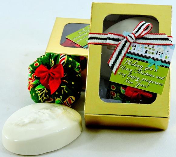 Lembrancinha Sabonete Sachê Caixa Natal Amigo Secreto Oculto