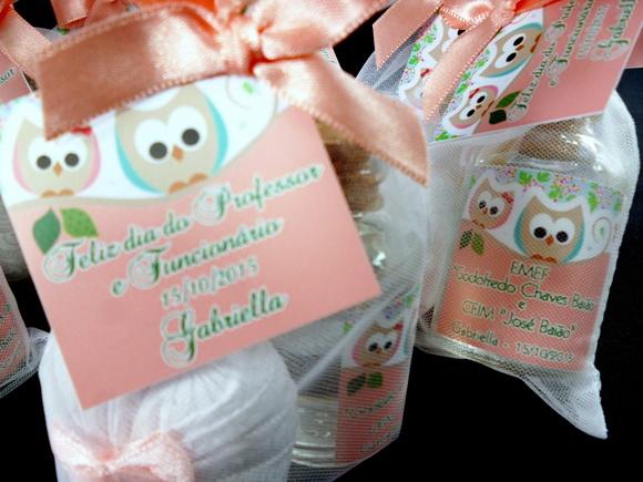 Lembrancinha Sachê e Mini Aromatizante Dia do Professor