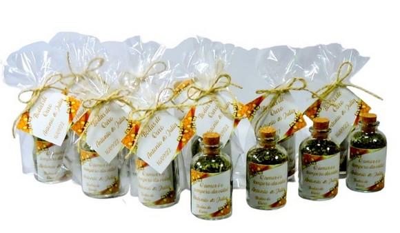 Lembrancinha Tempero do Amor Bodas de Ouro Casamento