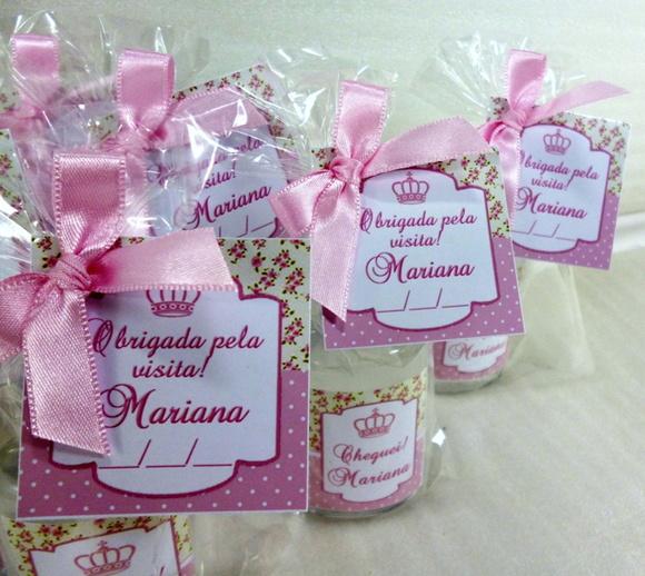 Mini Álcool Gel Lembrancinha de Bebê