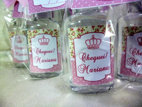 Mini Álcool Gel Lembrancinha de Bebê