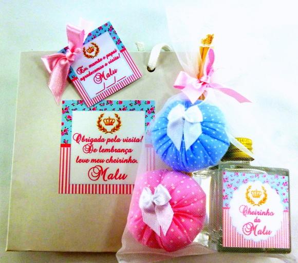 Rosa e Azul - Lembrancinha de Bebê