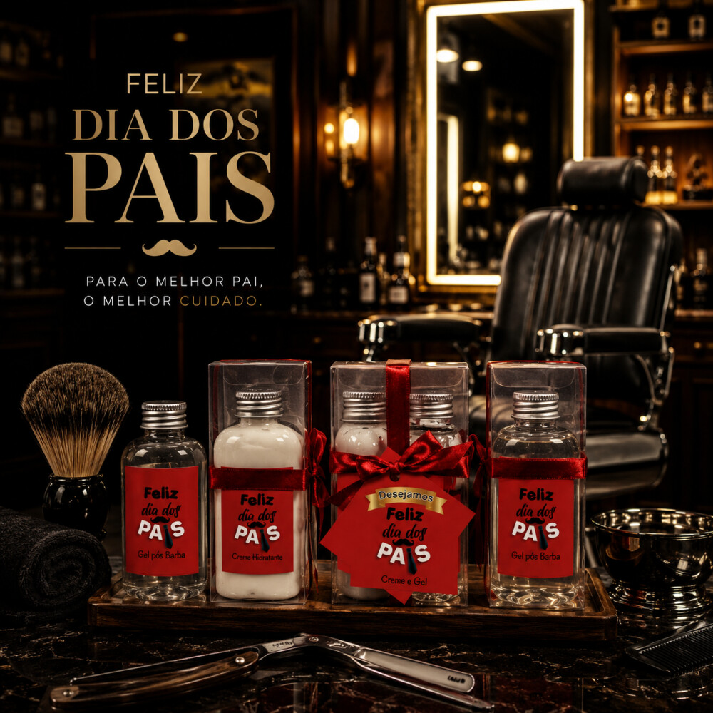 Lembrancinha Dia dos Pais Kit Higiene com Hidratante e Sabonete L