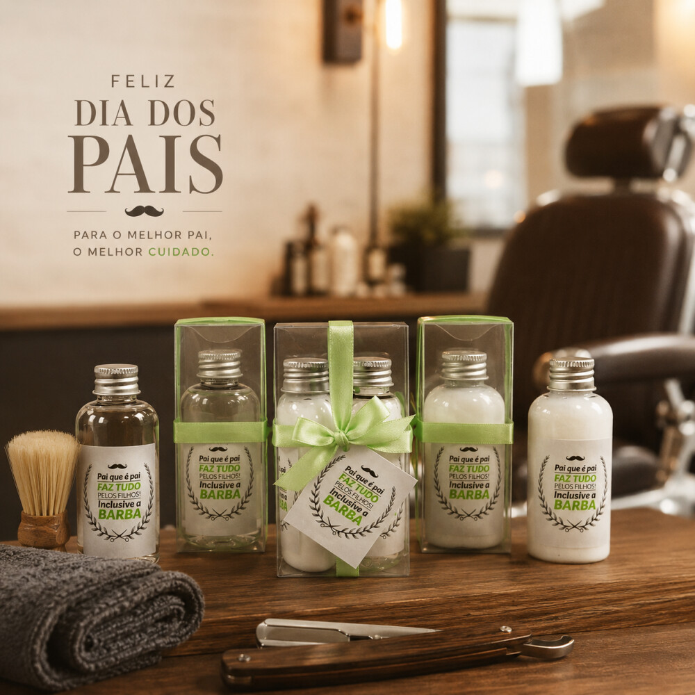 Lembrancinha Dia dos Pais Kit Higiene com Hidratante e Sabonete L