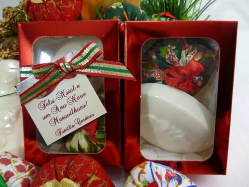 Caixinha Sachê de Natal com Sabonete