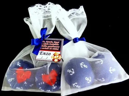 Dois Sachês na Organza - Marinheiro
