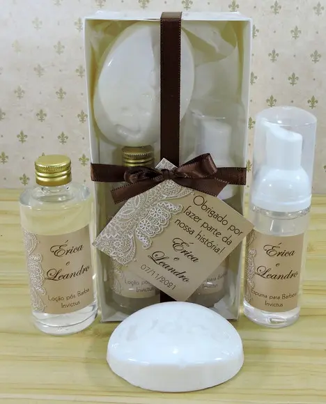 Kit Presente Padrinhos Noivado Casamento Pai Lembrancinha