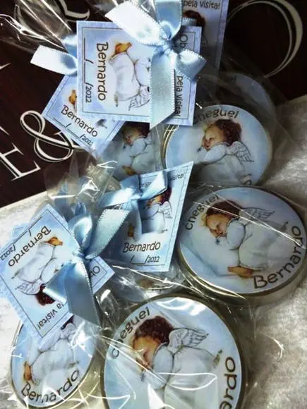 Lembrança Batizado Mini Terço na Latinha