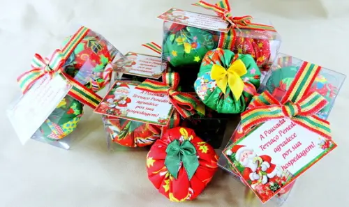Lembrancinha 2 Sachês Caixinha de Natal