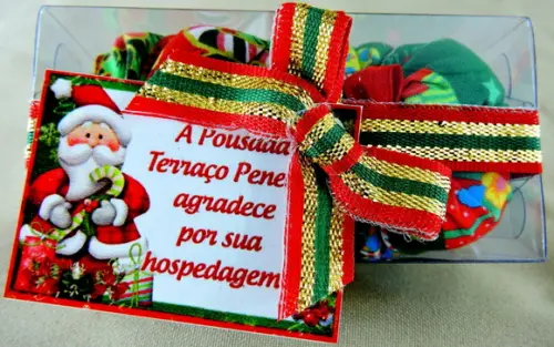 Lembrancinha 2 Sachês Caixinha de Natal